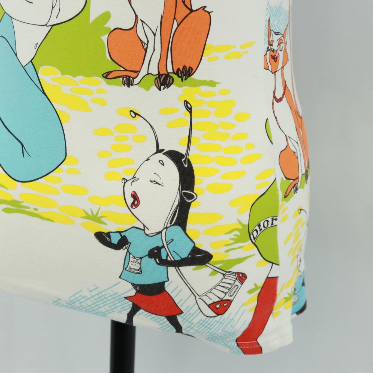 Christian Dior Galliano Period Short Sleeved T Shirt Cotton White Auth 164303M