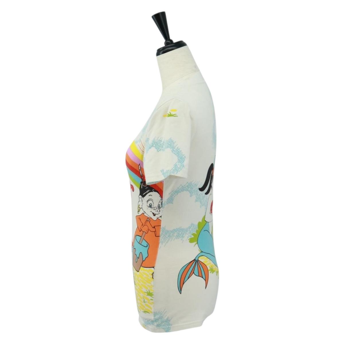 Christian Dior Galliano Period Short Sleeved T Shirt Cotton White Auth 164303M