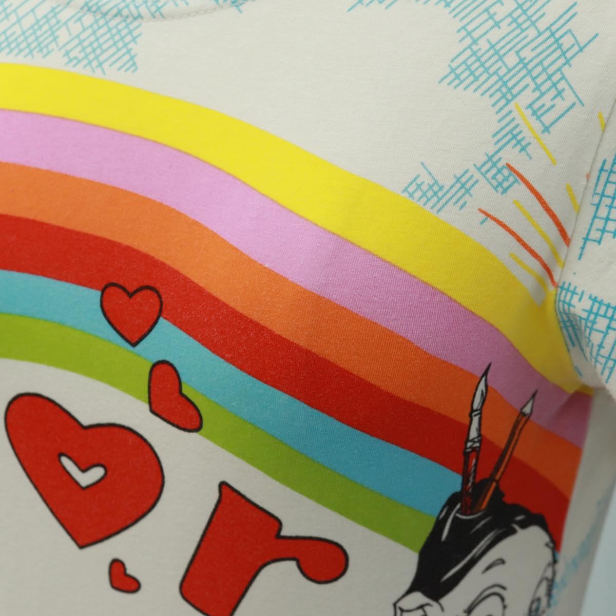 Christian Dior Galliano Period Short Sleeved T Shirt Cotton White Auth 164303M