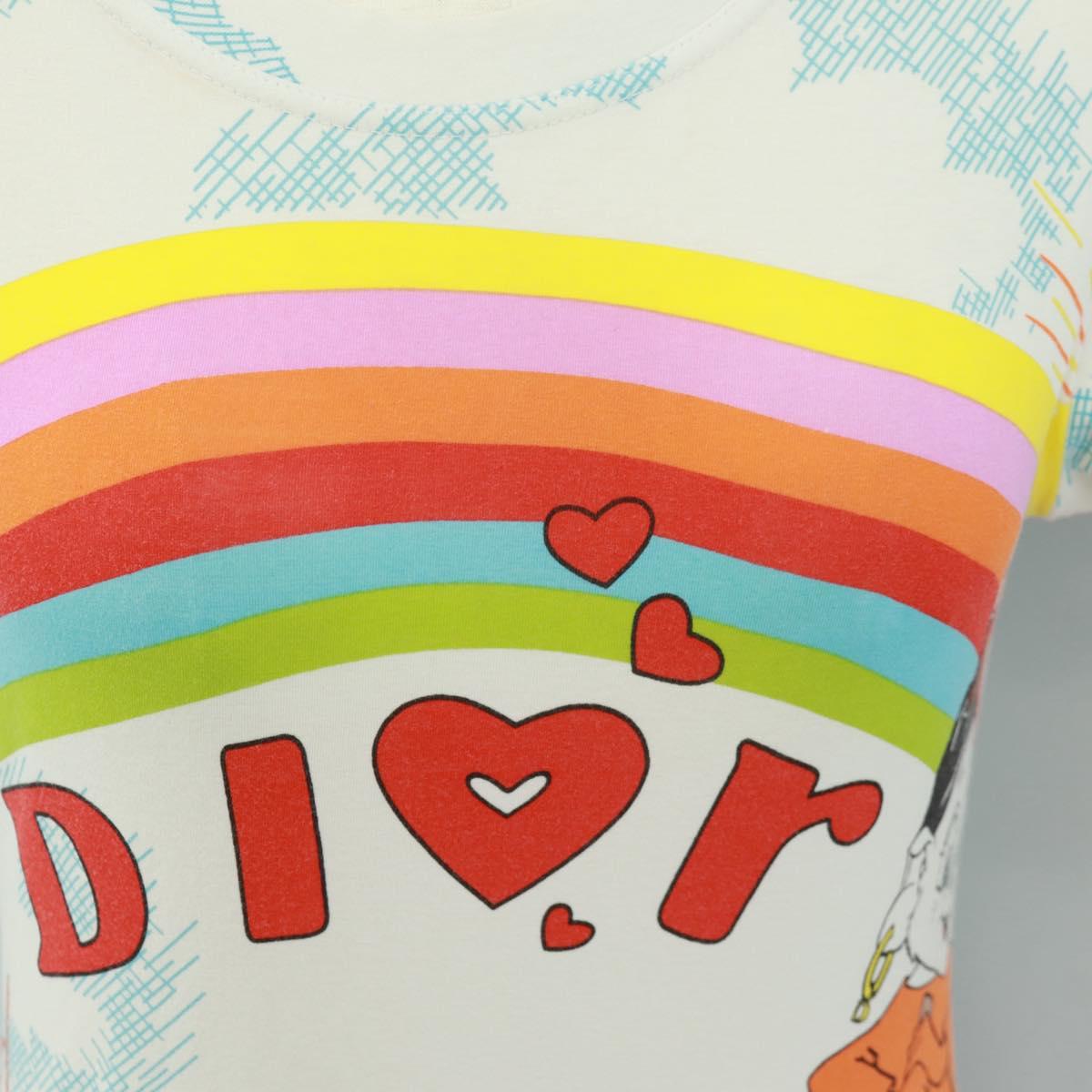 Christian Dior Galliano Period Short Sleeved T Shirt Cotton White Auth 164303M