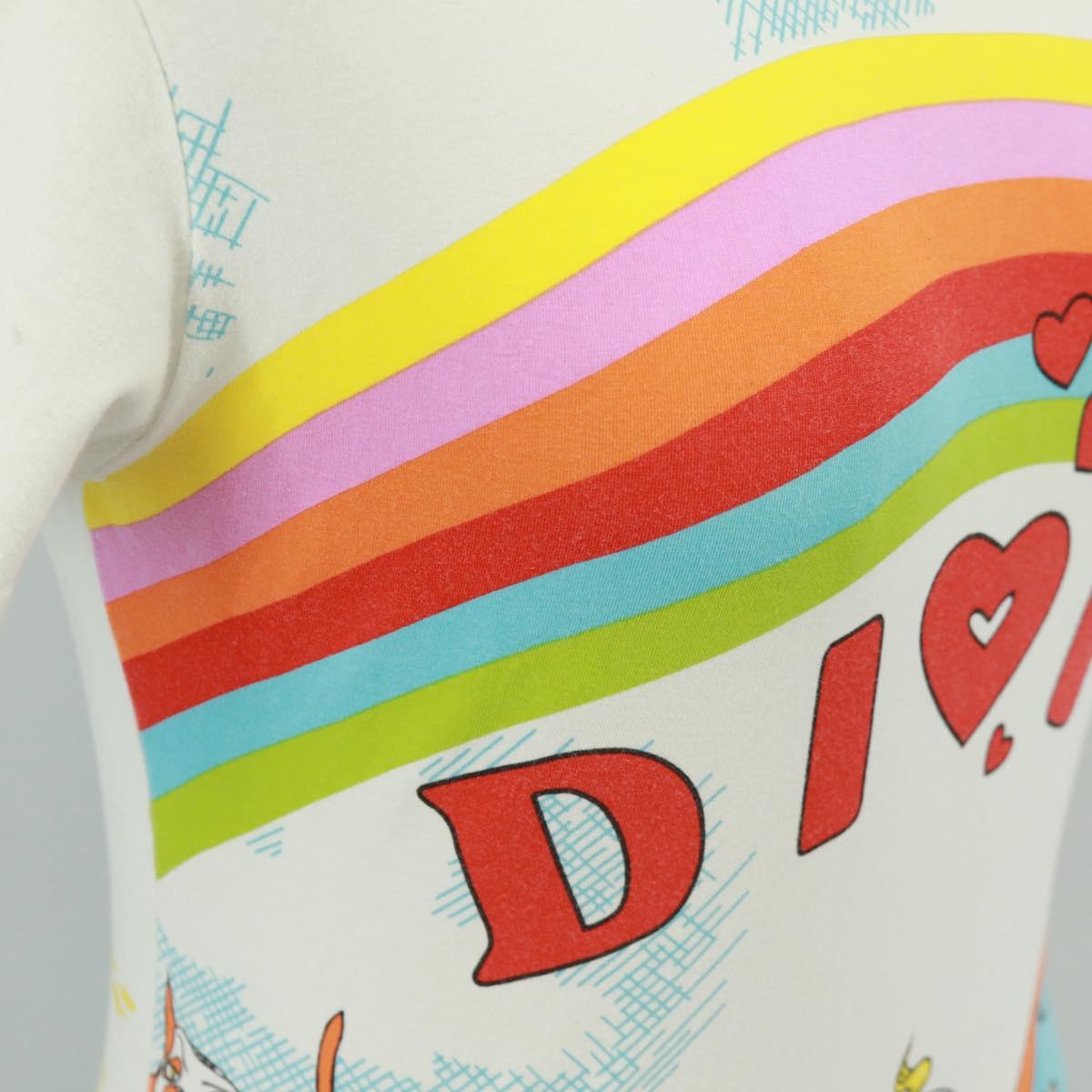 Christian Dior Galliano Period Short Sleeved T Shirt Cotton White Auth 164303M