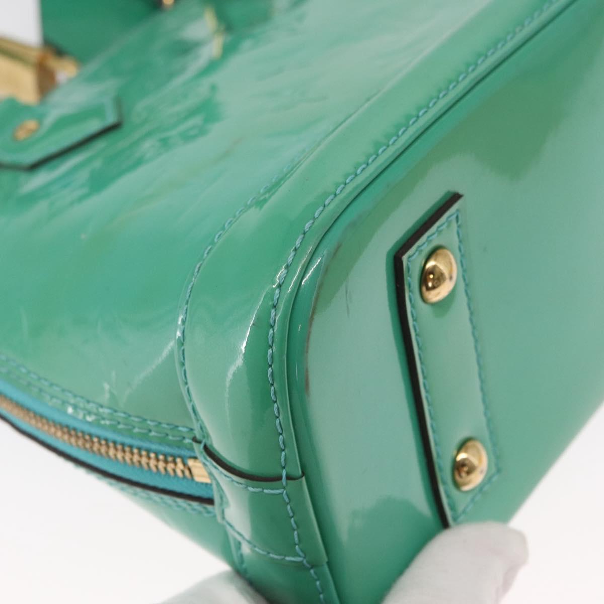 LOUIS VUITTON Monogram Vernis Alma BB Hand Bag Tyu Luco Words M90302 Auth 164314