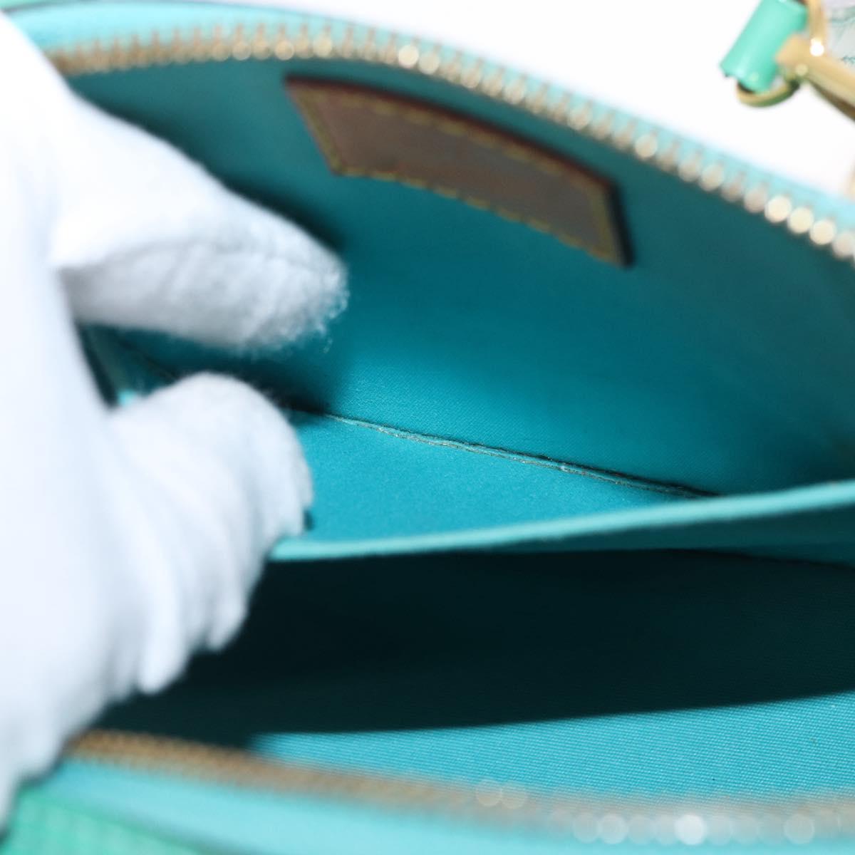 LOUIS VUITTON Monogram Vernis Alma BB Hand Bag Tyu Luco Words M90302 Auth 164314