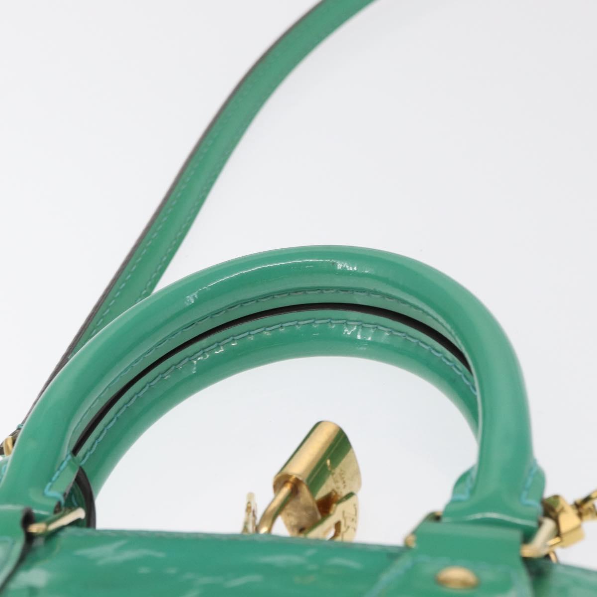 LOUIS VUITTON Monogram Vernis Alma BB Hand Bag Tyu Luco Words M90302 Auth 164314