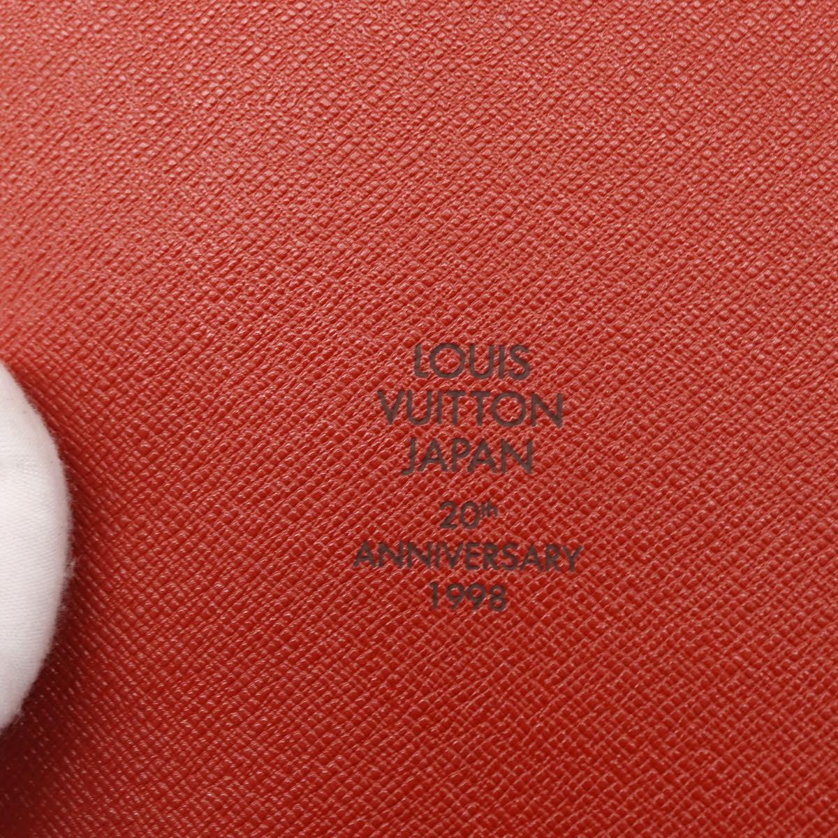 LOUIS VUITTON Damier Ebene CD Holder Pouch N62935 LV Auth 164320