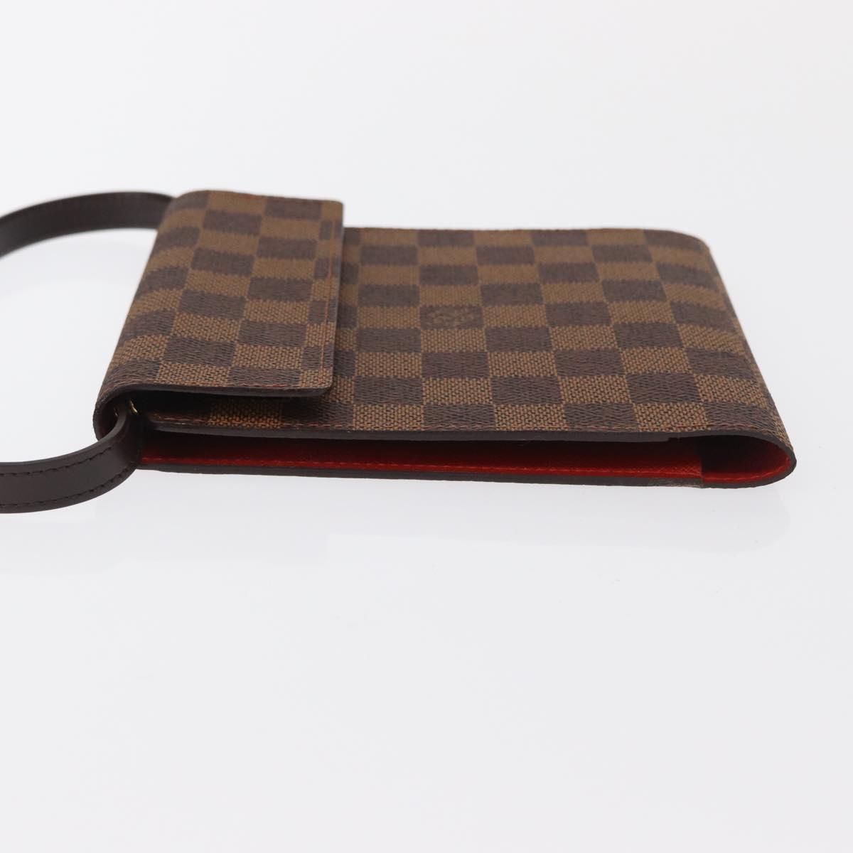 LOUIS VUITTON Damier Ebene CD Holder Pouch N62935 LV Auth 164320