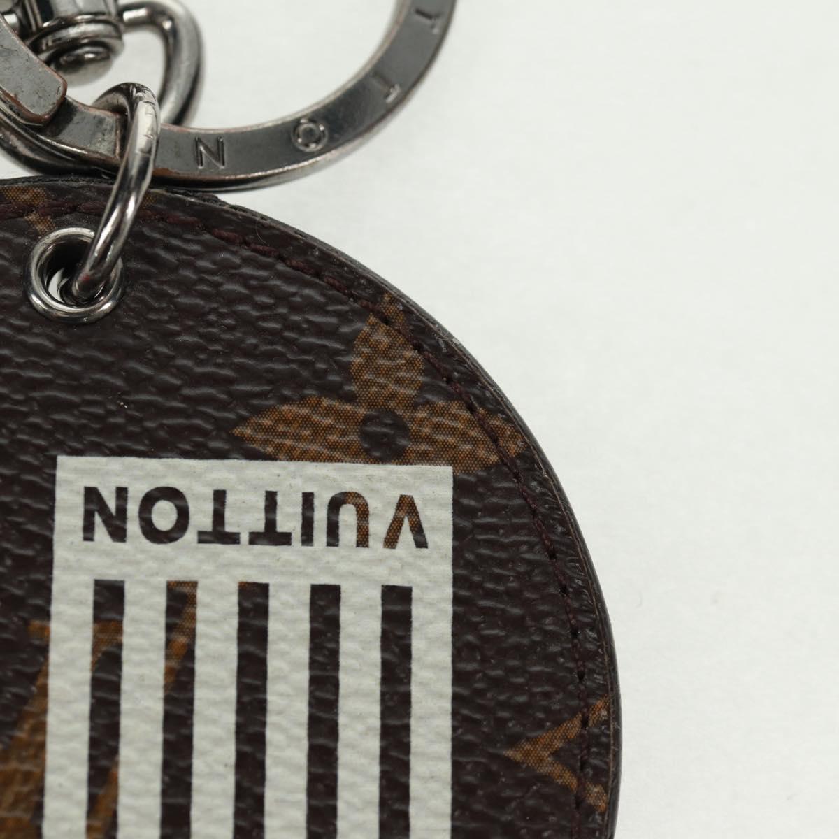 LOUIS VUITTON Monogram Porte Cles Round Monogram Logo Charm M68300 Auth 164330V