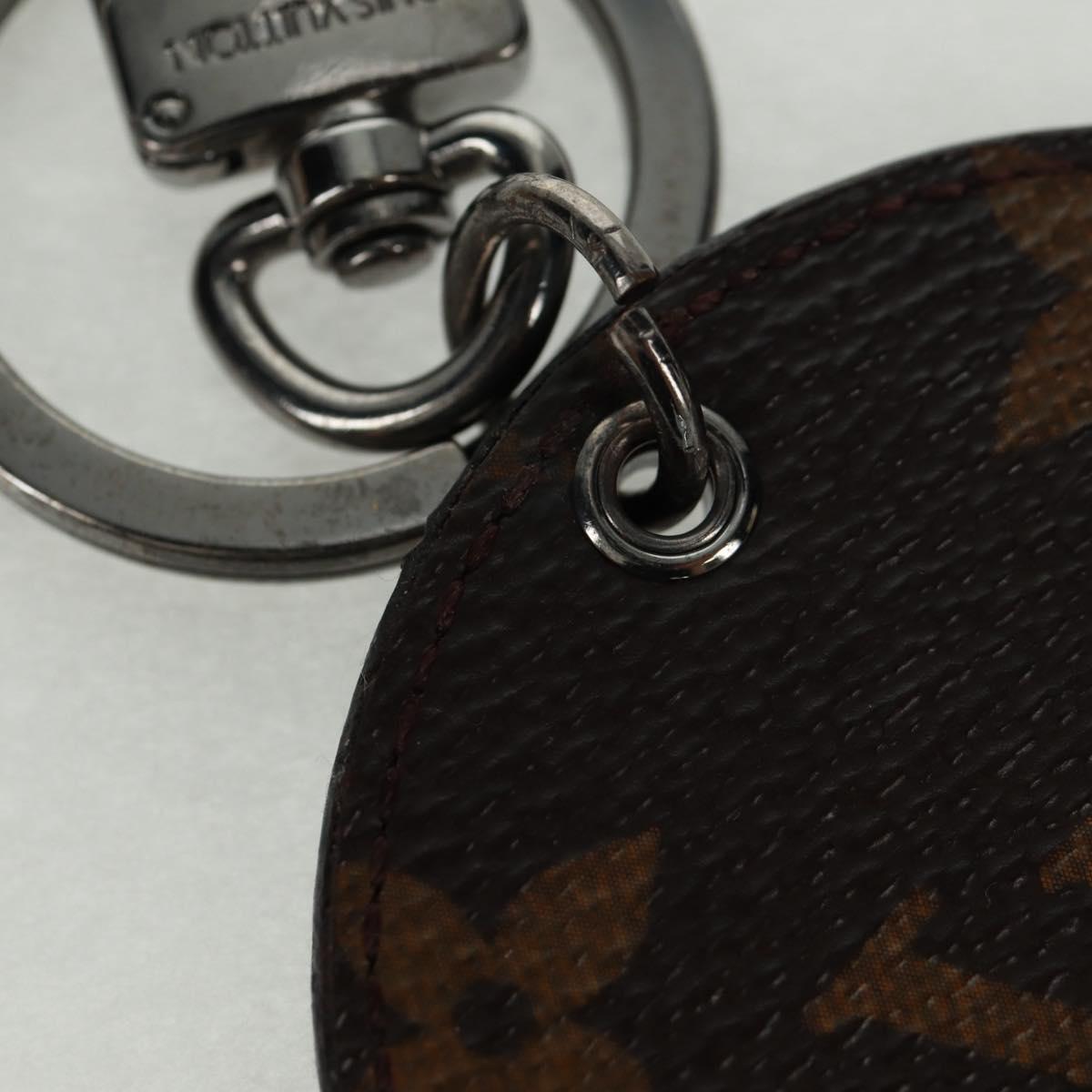 LOUIS VUITTON Monogram Porte Cles Round Monogram Logo Charm M68300 Auth 164330V