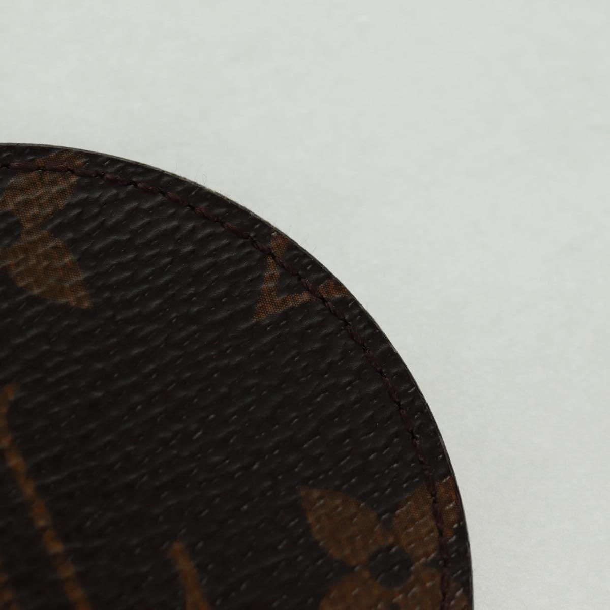 LOUIS VUITTON Monogram Porte Cles Round Monogram Logo Charm M68300 Auth 164330V