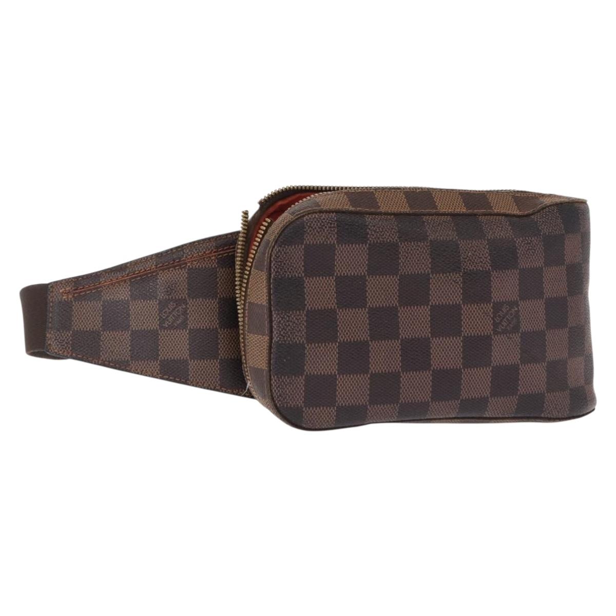 LOUIS VUITTON Damier Ebene Geronimos Shoulder Bag N51994 LV Auth 164331