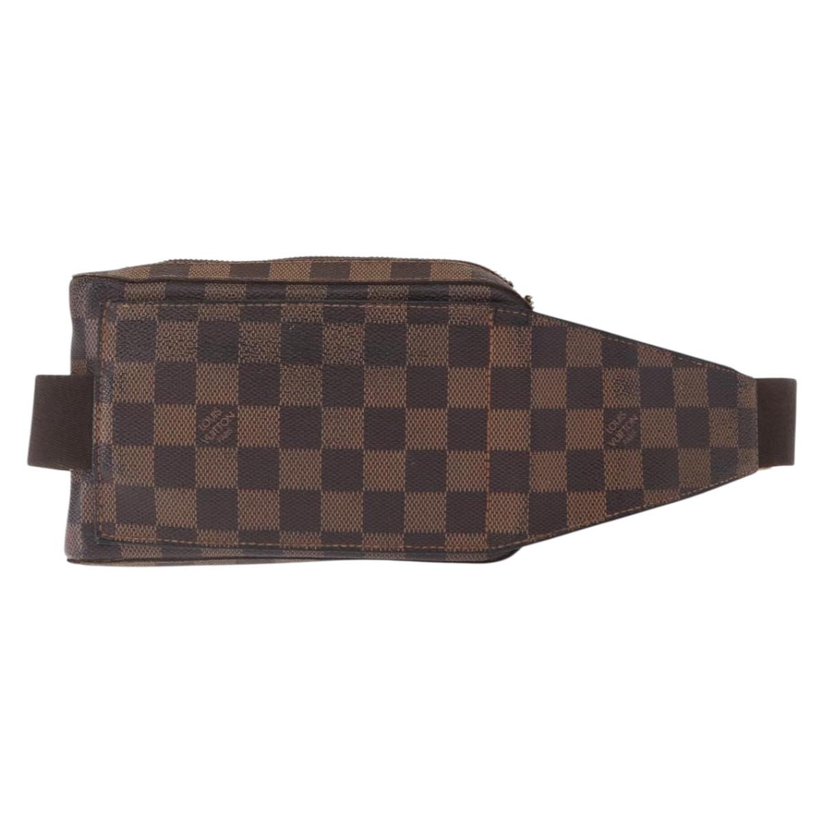 LOUIS VUITTON Damier Ebene Geronimos Shoulder Bag N51994 LV Auth 164331