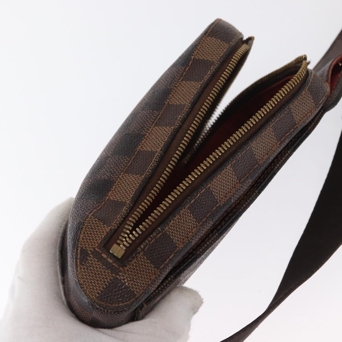 LOUIS VUITTON Damier Ebene Geronimos Shoulder Bag N51994 LV Auth 164331