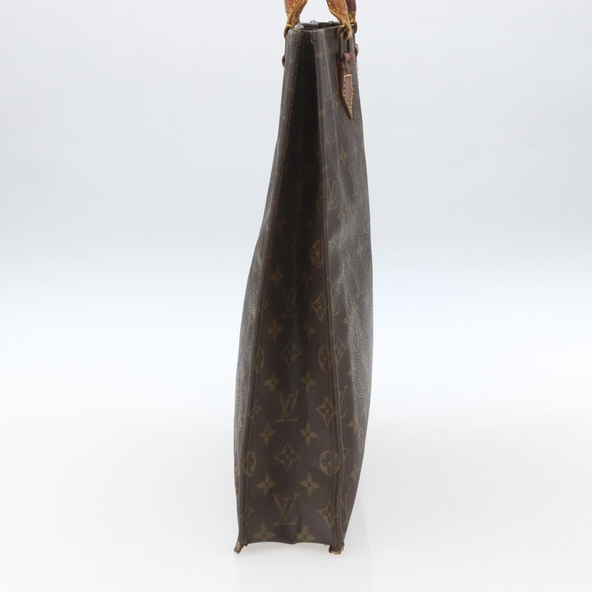 LOUIS VUITTON Monogram Sac Plat Hand Bag M51140 LV Auth 164332
