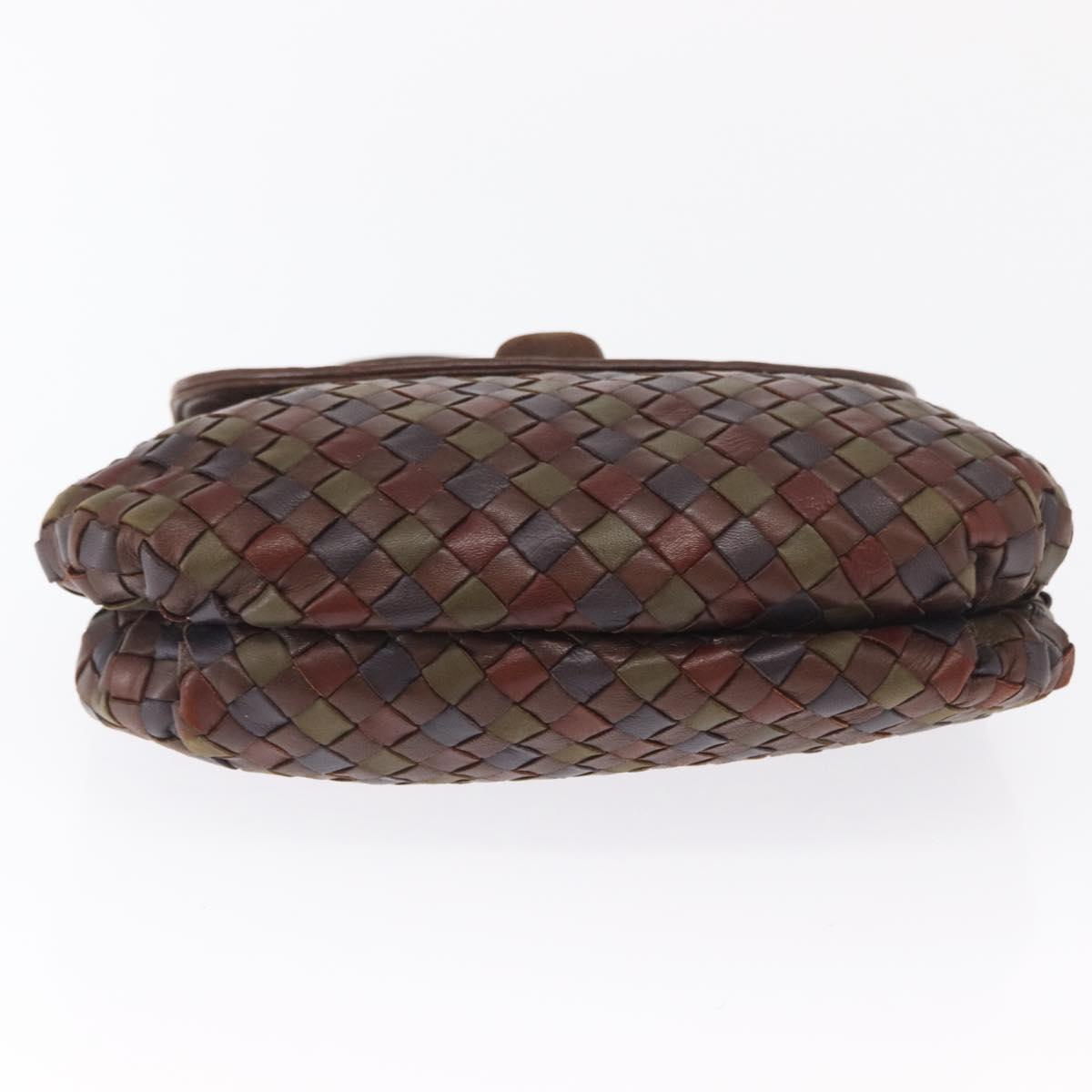 BOTTEGA VENETA INTRECCIATO Hand Bag Leather Brown Auth 164335