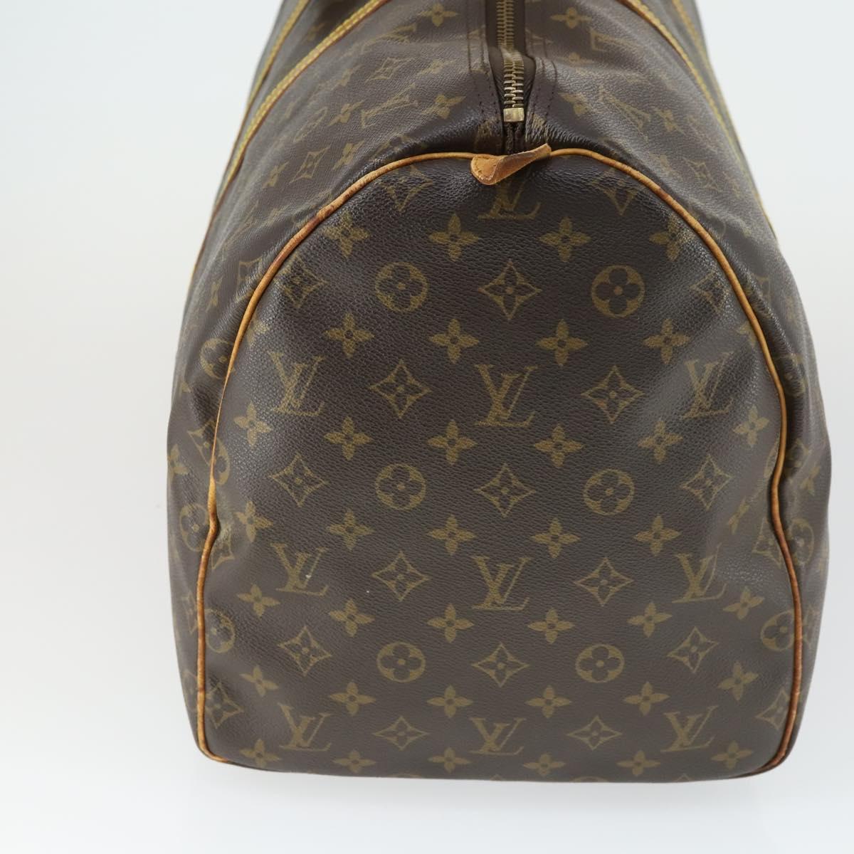LOUIS VUITTON Monogram Keepall 55 Boston Bag M41424 LV Auth 164355