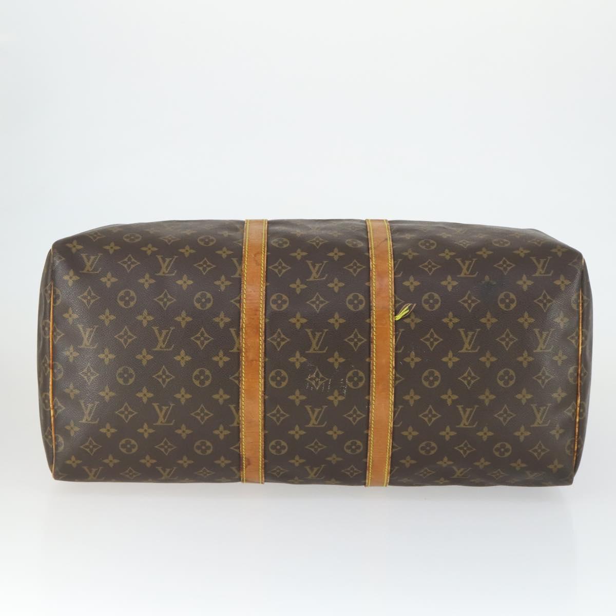 LOUIS VUITTON Monogram Keepall 55 Boston Bag M41424 LV Auth 164355