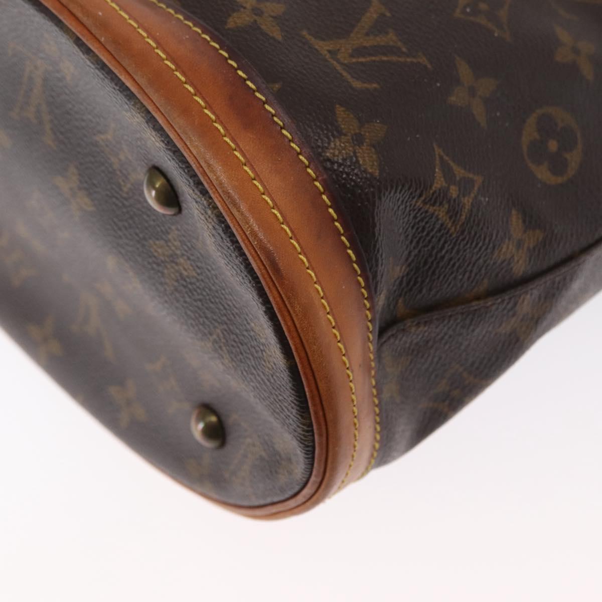 LOUIS VUITTON Monogram Bucket PM Shoulder Bag M42238 LV Auth 164359