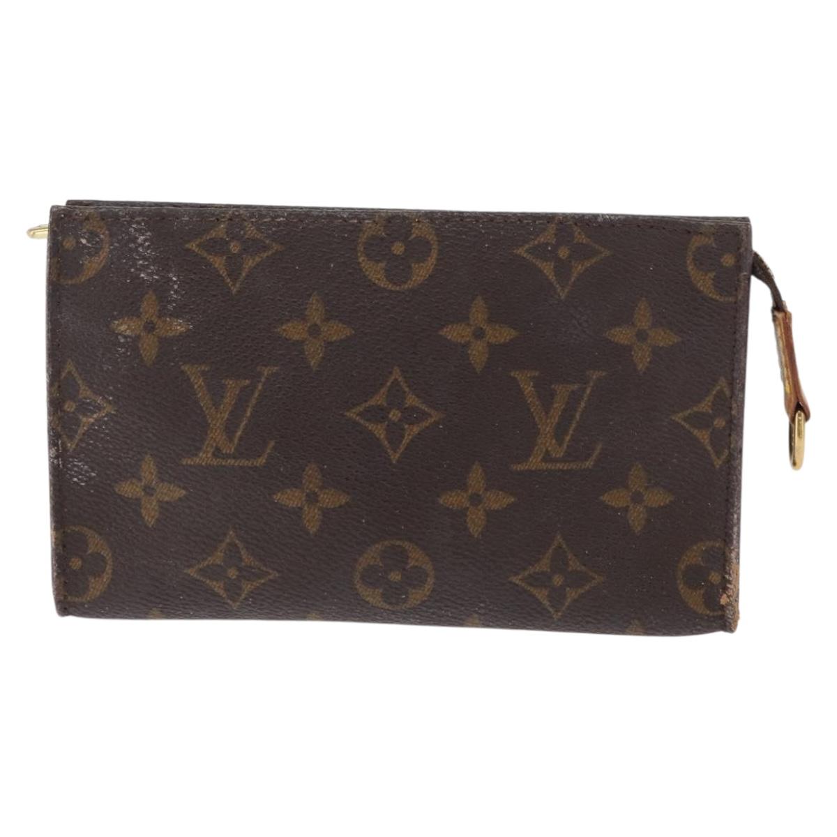 LOUIS VUITTON Monogram Bucket PM Accessory Pouch LV Auth 164360
