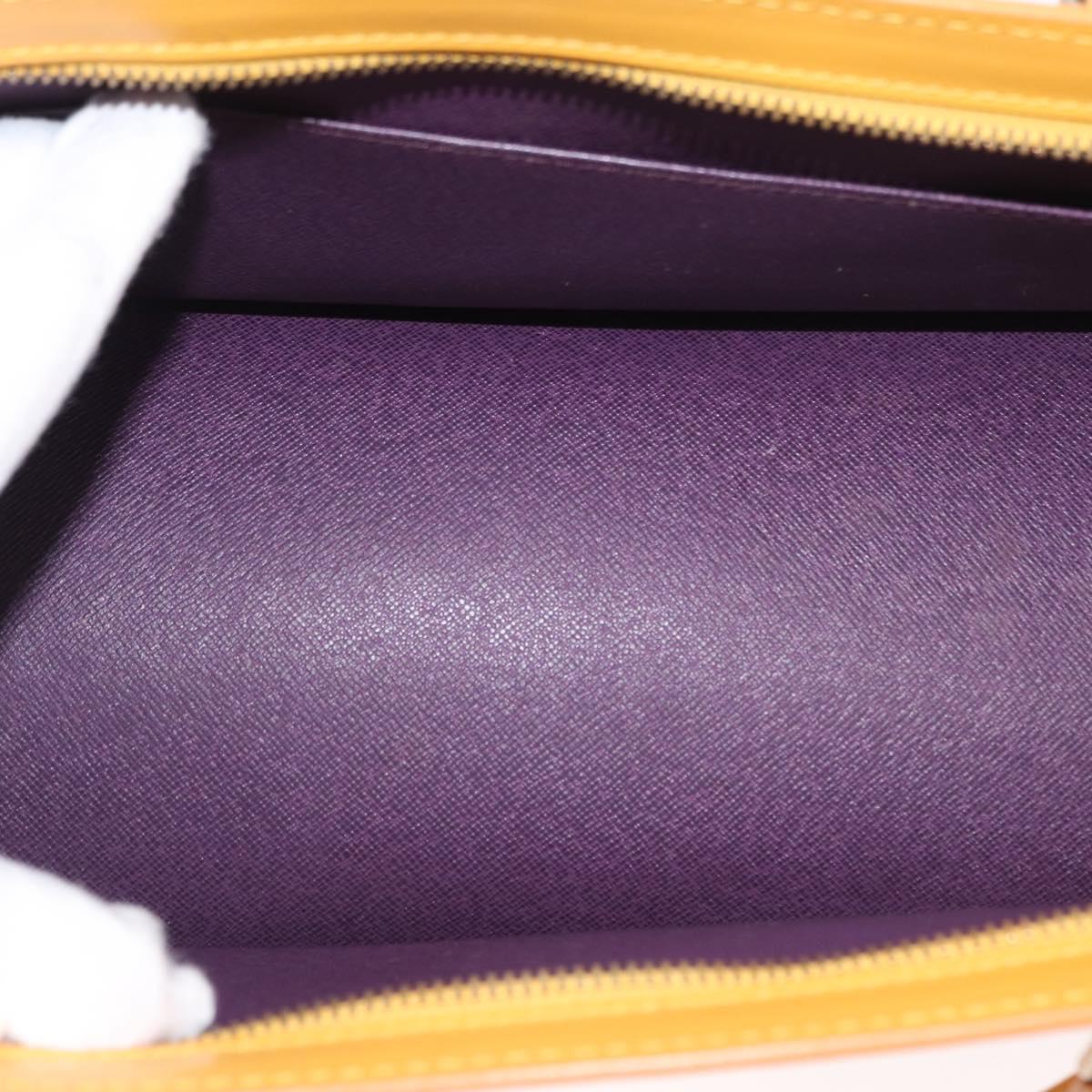 LOUIS VUITTON Epi Sac Triangle Hand Bag Yellow M52099 LV Auth 164363