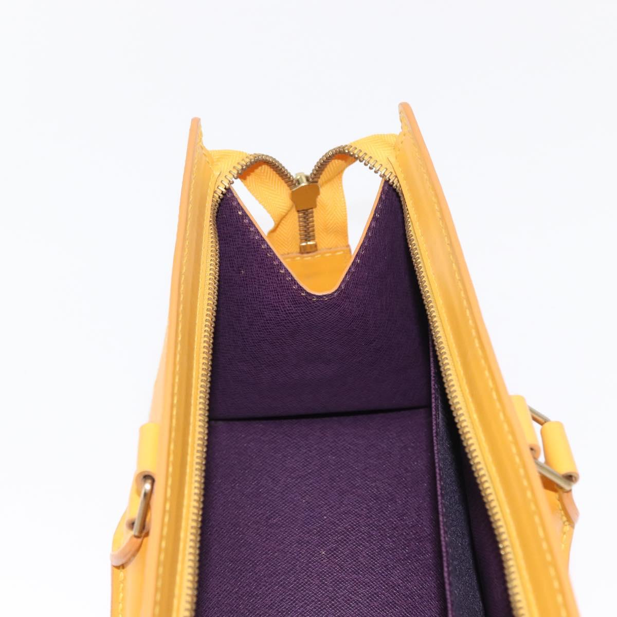 LOUIS VUITTON Epi Sac Triangle Hand Bag Yellow M52099 LV Auth 164363