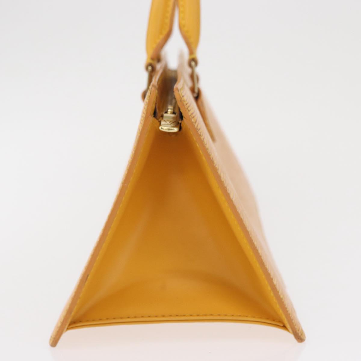 LOUIS VUITTON Epi Sac Triangle Hand Bag Yellow M52099 LV Auth 164363