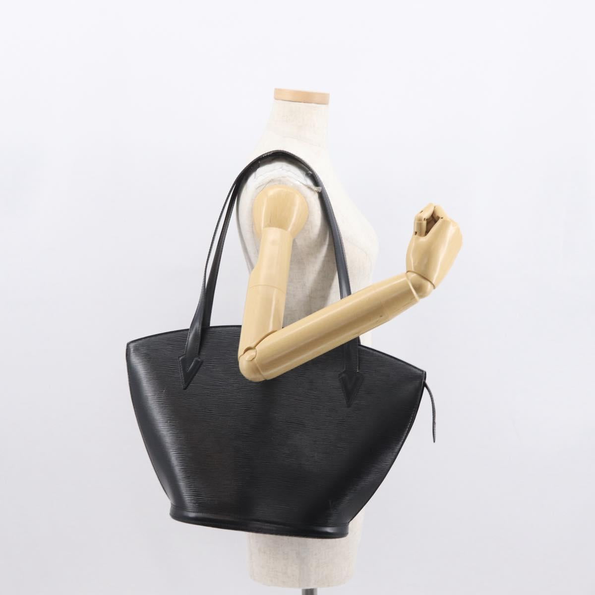 LOUIS VUITTON Epi Saint Jacques Shoulder Bag Black M52262 LV Auth 164365