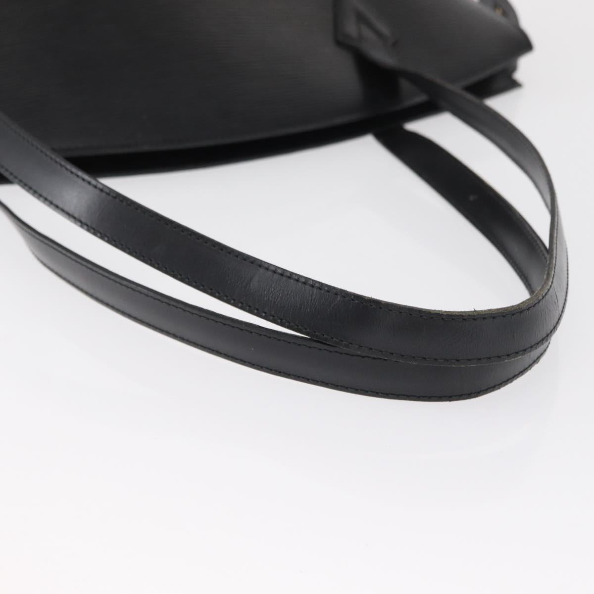 LOUIS VUITTON Epi Saint Jacques Shoulder Bag Black M52262 LV Auth 164365