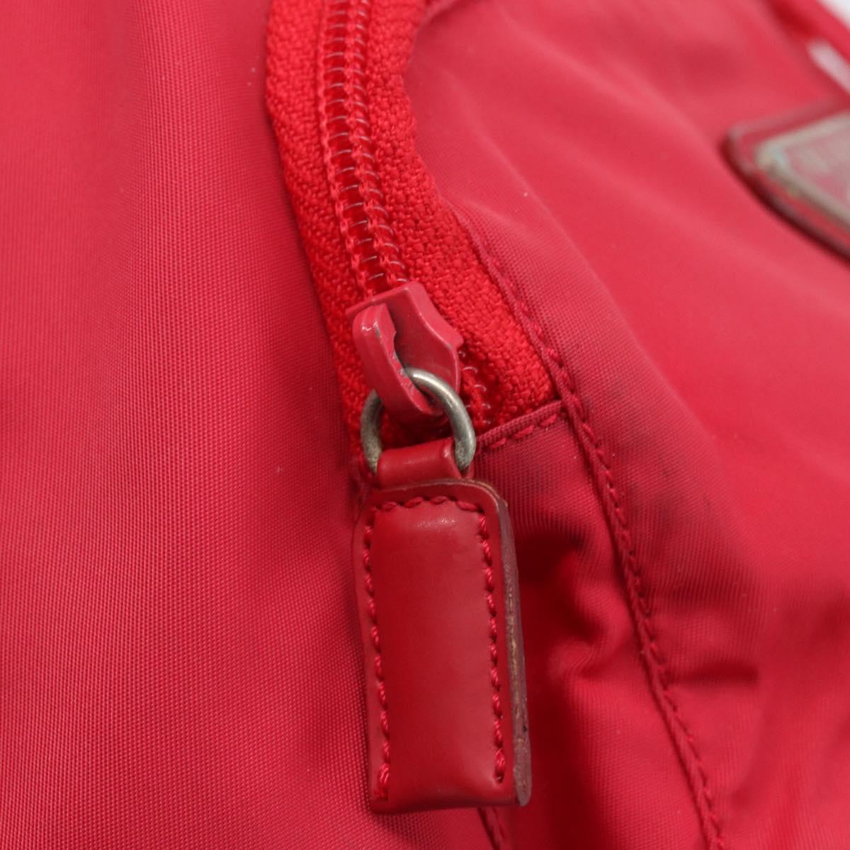 PRADA Backpack Nylon Pink Silver Auth 164369