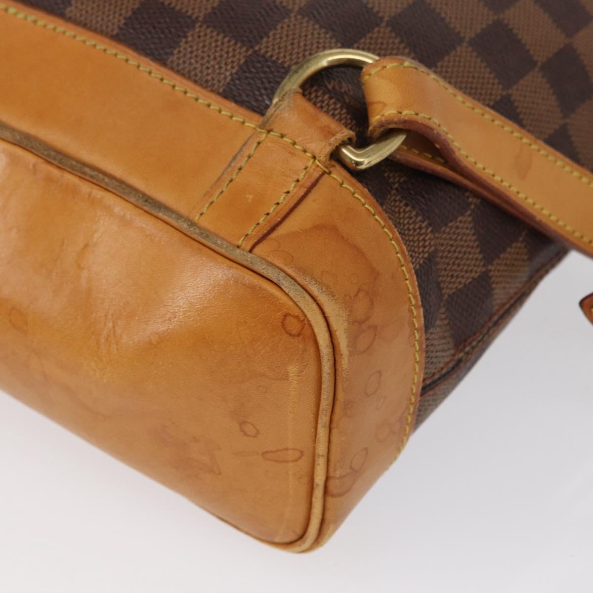 LOUIS VUITTON Damier Ebene Arlucan Backpack N99038 LV Auth 164371