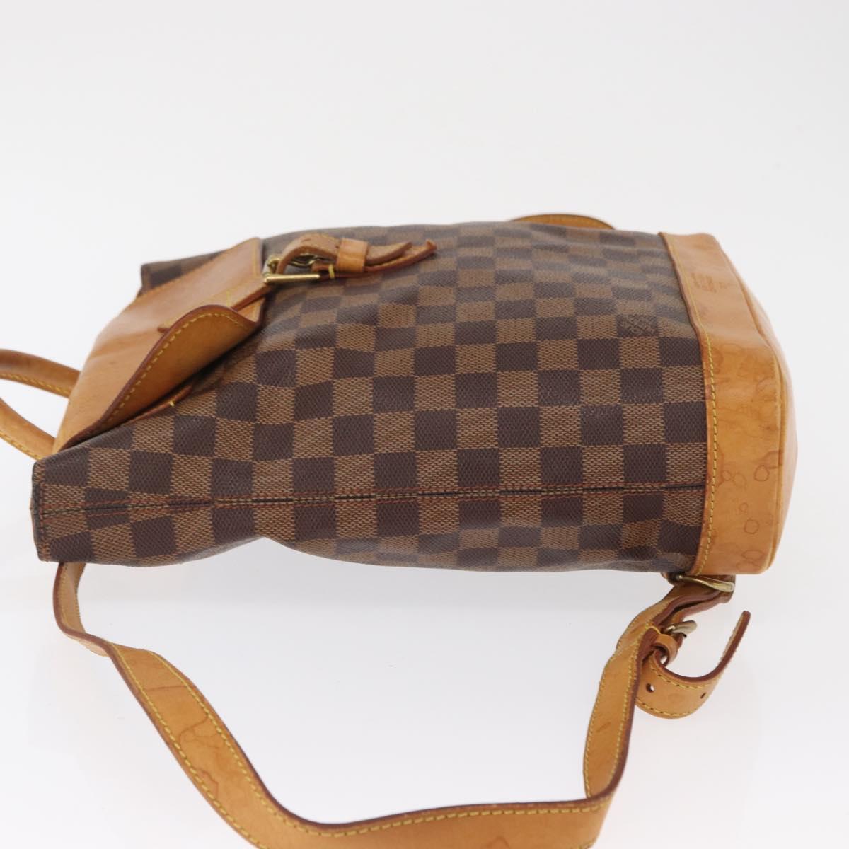 LOUIS VUITTON Damier Ebene Arlucan Backpack N99038 LV Auth 164371