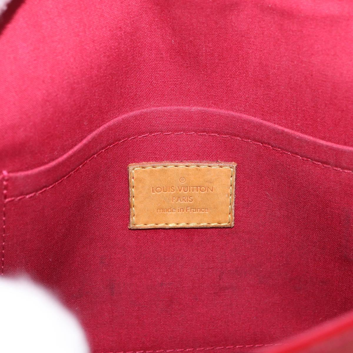 LOUIS VUITTON Vernis Bell Flower GM Bag Rouge Grunadine M91728 LV Auth 164379