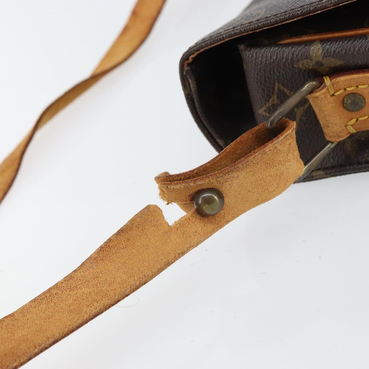 LOUIS VUITTON Monogram Cartouchiere GM Shoulder Bag M51252 LV Auth 164382