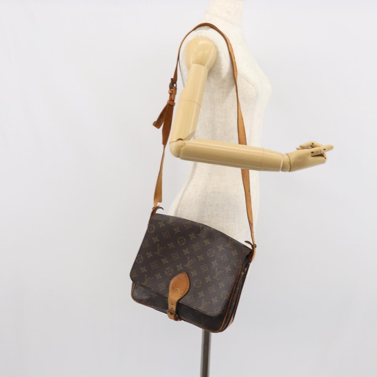 LOUIS VUITTON Monogram Cartouchiere GM Shoulder Bag M51252 LV Auth 164382