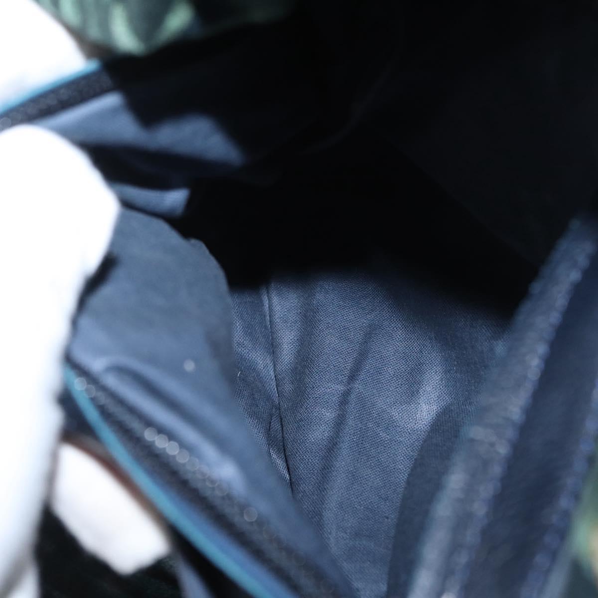 BOTTEGA VENETA Tote Bag Raffia Green Gold Auth 164393