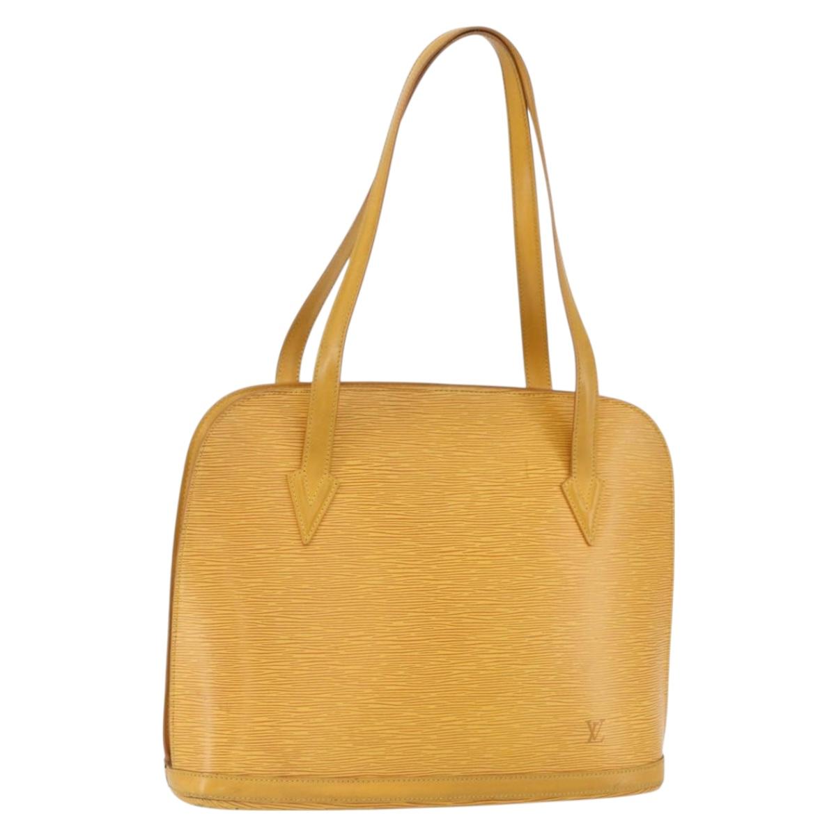 LOUIS VUITTON Epi Lussac Shoulder Bag Yellow M52289 LV Auth 164402
