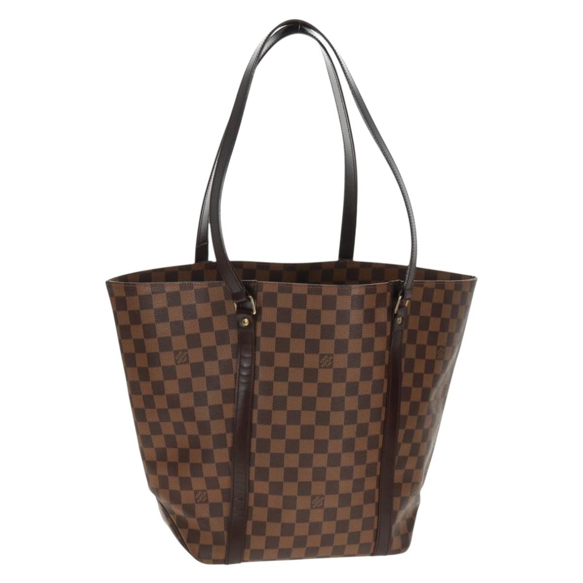 LOUIS VUITTON Damier Ebene Sac Shopping Tote Bag SPO LV Auth 164404V
