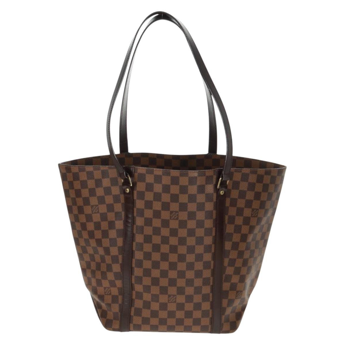 LOUIS VUITTON Damier Ebene Sac Shopping Tote Bag SPO LV Auth 164404V