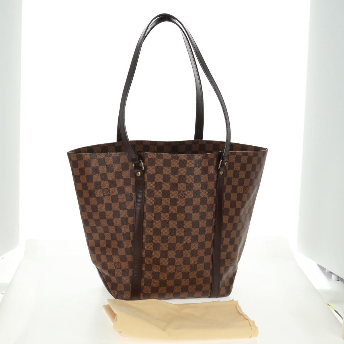 LOUIS VUITTON Damier Ebene Sac Shopping Tote Bag SPO LV Auth 164404V