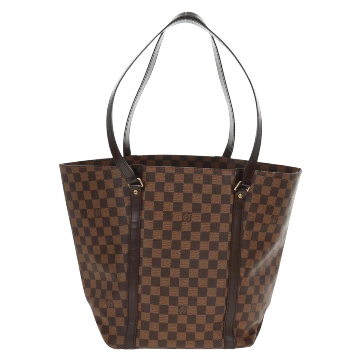 LOUIS VUITTON Damier Ebene Sac Shopping Tote Bag SPO LV Auth 164404V