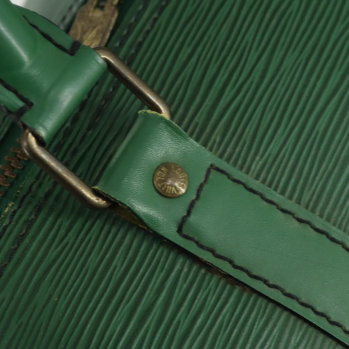 LOUIS VUITTON Epi Keepall 50 Boston Bag Green M42964 LV Auth 164405