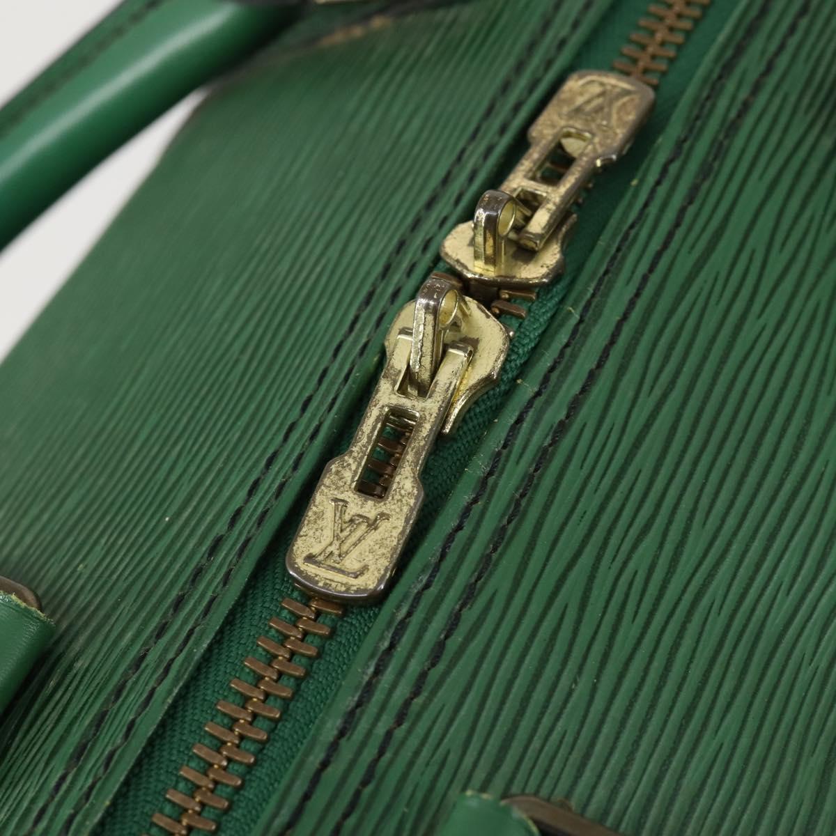 LOUIS VUITTON Epi Keepall 50 Boston Bag Green M42964 LV Auth 164405