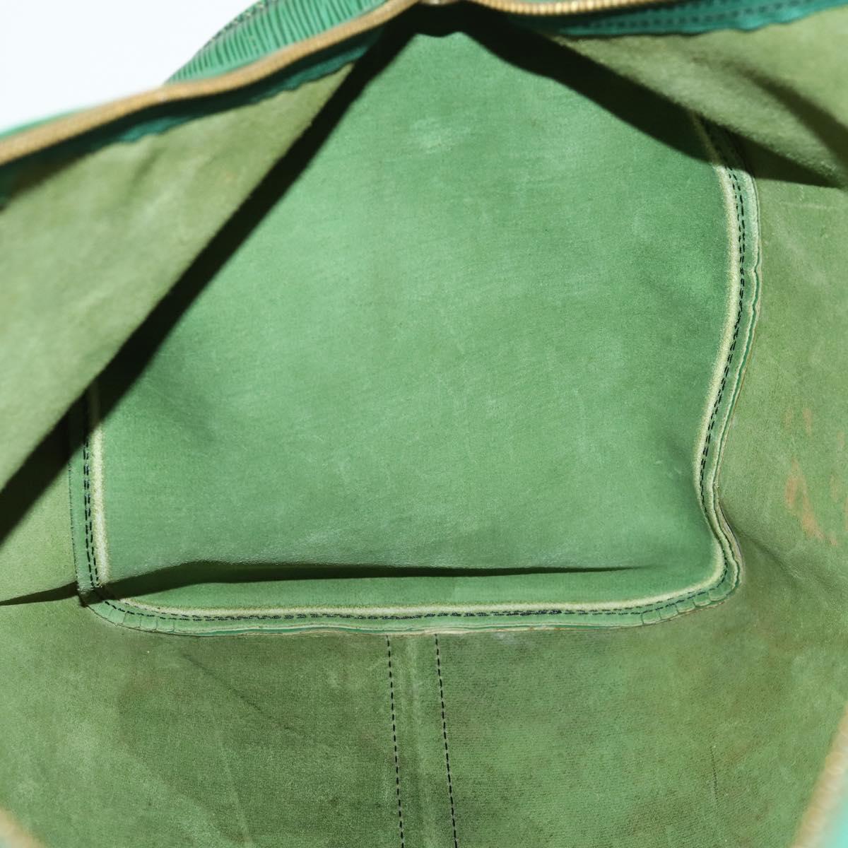 LOUIS VUITTON Epi Keepall 50 Boston Bag Green M42964 LV Auth 164405