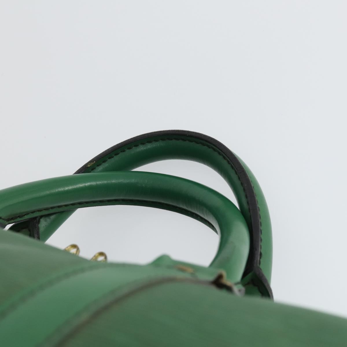 LOUIS VUITTON Epi Keepall 50 Boston Bag Green M42964 LV Auth 164405