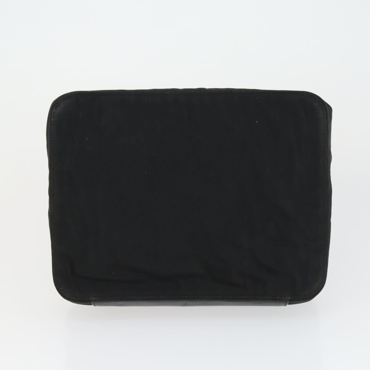GUCCI Hand Bag Nylon 2 Set Black Auth 164420