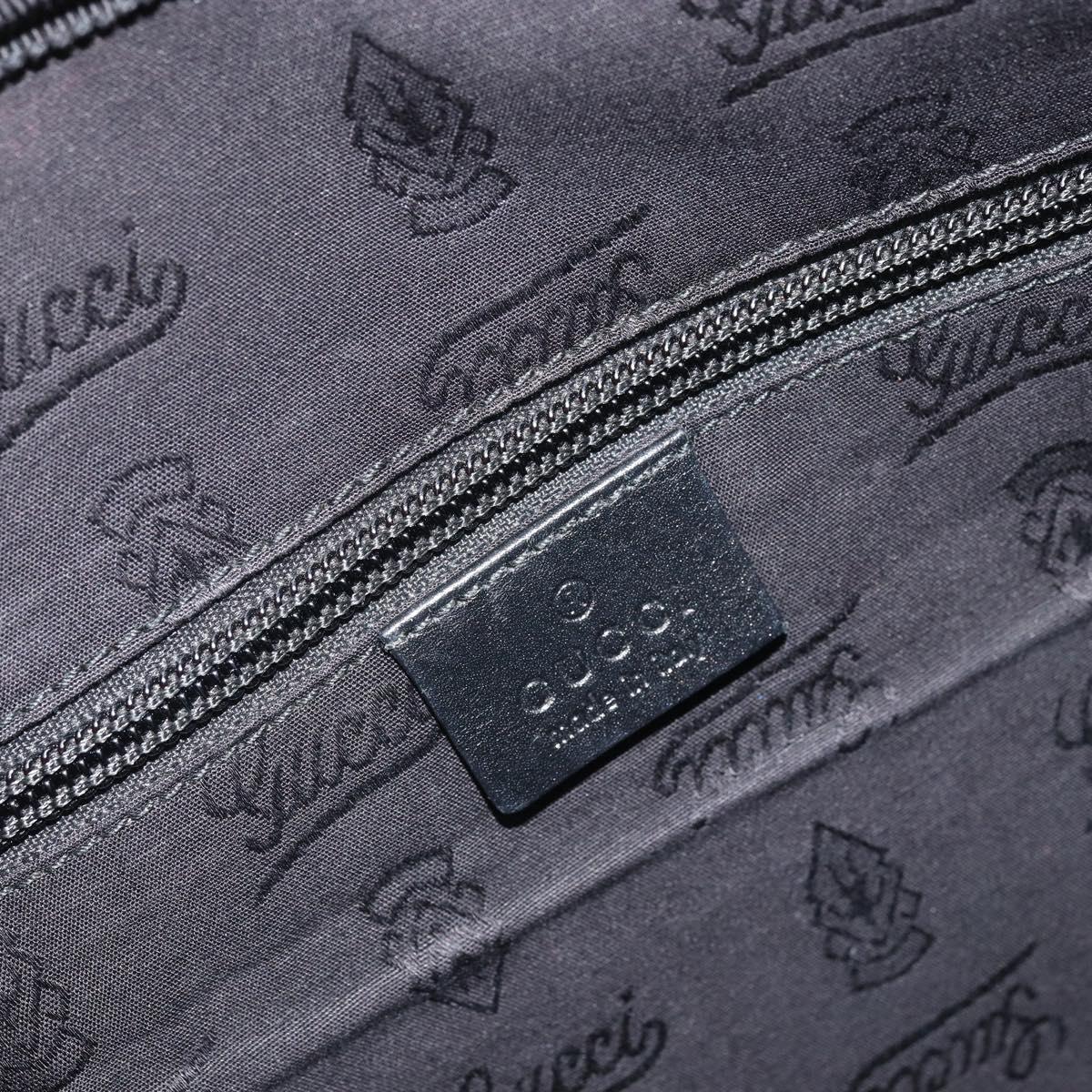 GUCCI GG Implementation Shoulder Bag PVC Black 211107 Auth 164488