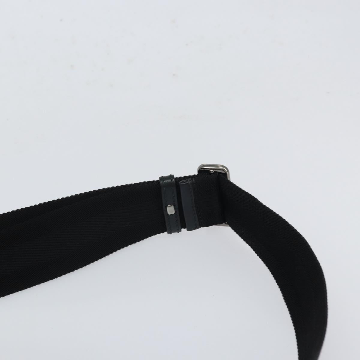 GUCCI GG Implementation Shoulder Bag PVC Black 211107 Auth 164488