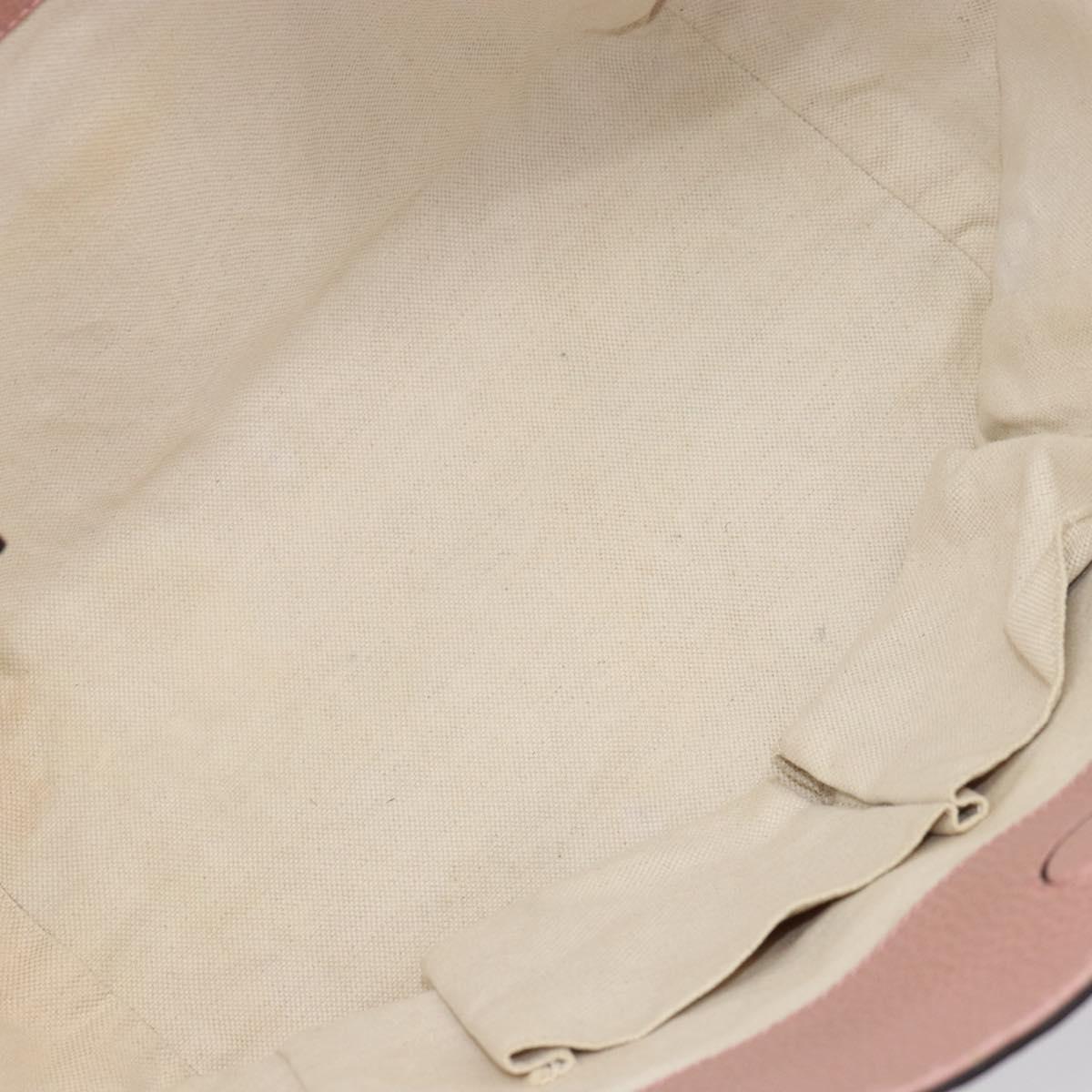 GUCCI Tote Bag Leather Pink Gold 354408 Auth 164490