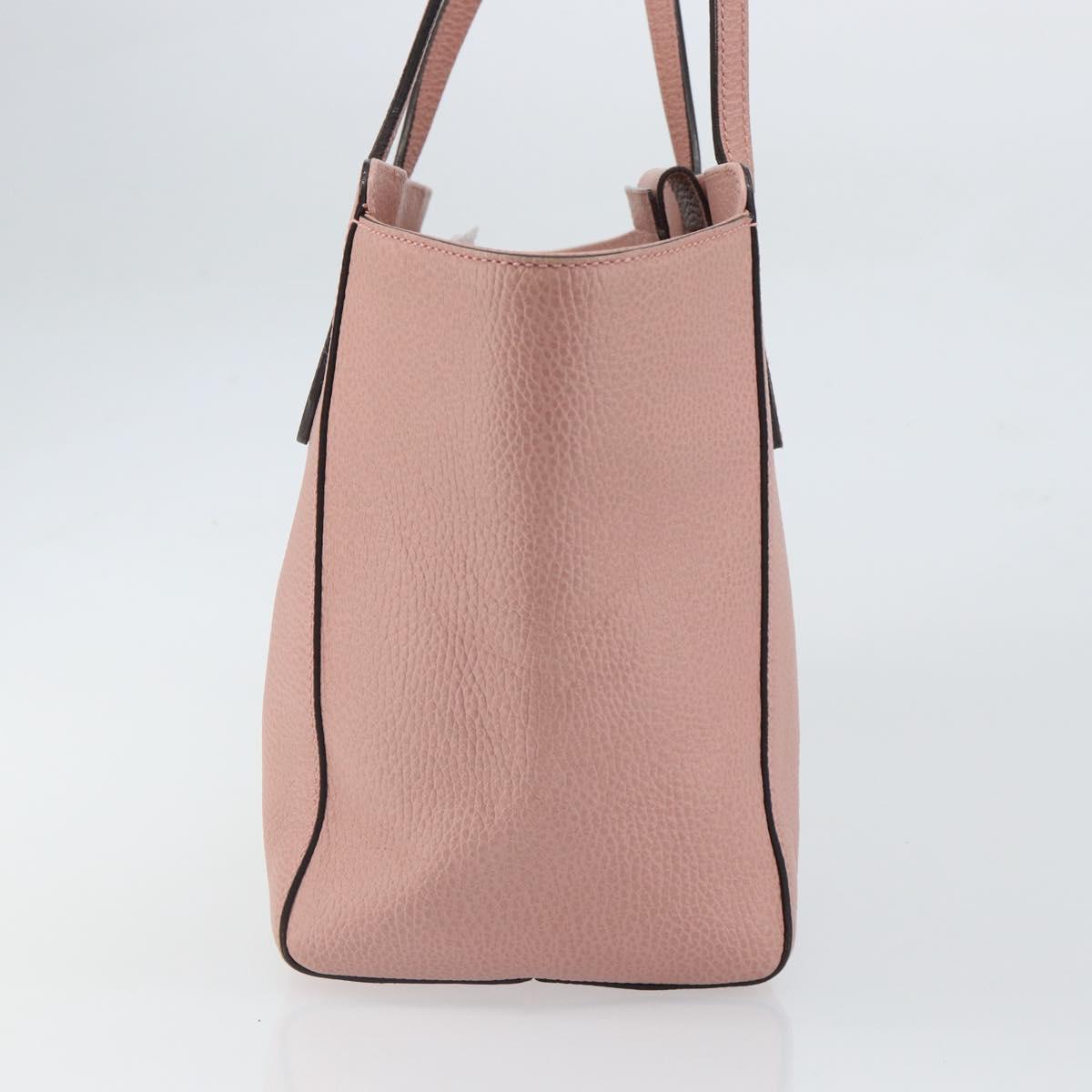 GUCCI Tote Bag Leather Pink Gold 354408 Auth 164490