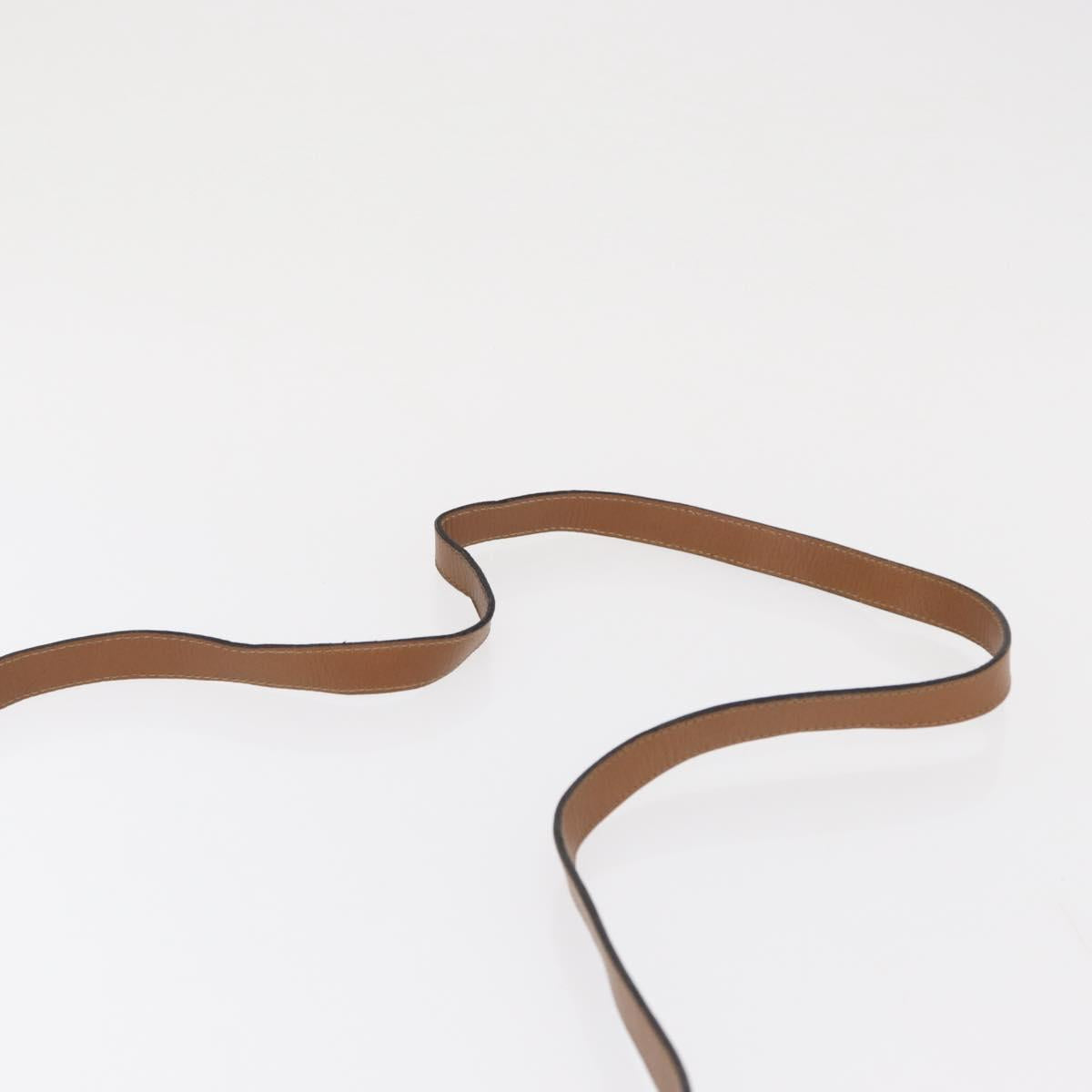 Christian Dior Honeycomb Canvas Shoulder Bag Beige Gold Auth 164498