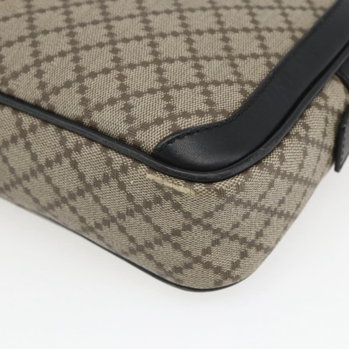 GUCCI Diamante Clutch Bag PVC Leather Beige 267921 Auth 164504